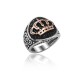 ANELLO UOMO IN ARGENTO STILE FASHION. COD. TA1049ANAR0000