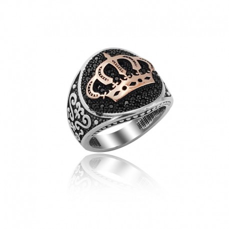 ANELLO UOMO IN ARGENTO STILE FASHION. COD. TA1049ANAR0000