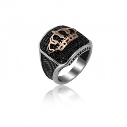 ANELLO UOMO IN ARGENTO STILE FASHION. COD. TA1062ANAR0000