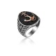 ANELLO UOMO IN ARGENTO STILE FASHION. COD. TA1064ANAR0000