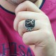 ANELLO UOMO IN ARGENTO STILE FASHION. COD. TA1068ANAR0000