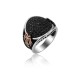 ANELLO UOMO IN ARGENTO STILE FASHION. COD. TA1076ANAR0000