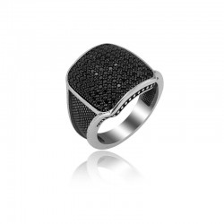 ANELLO UOMO IN ARGENTO STILE FASHION. COD. TA1078ANAR0000