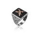 ANELLO UOMO IN ARGENTO STILE FASHION. COD. TA1102ANAR0000