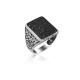 ANELLO UOMO IN ARGENTO STILE FASHION. COD. TA1104ANAR0000