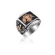 ANELLO UOMO IN ARGENTO STILE FASHION. COD. TA1186ANAR0000