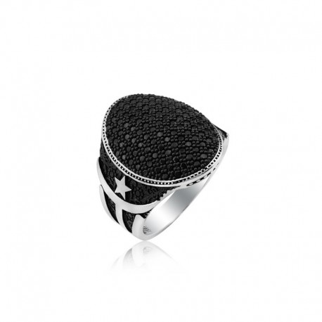 ANELLO UOMO IN ARGENTO STILE FASHION. COD. TA1192ANAR0000