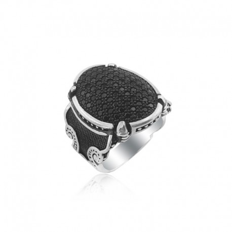 ANELLO UOMO IN ARGENTO STILE FASHION. COD. TA1209ANAR0000