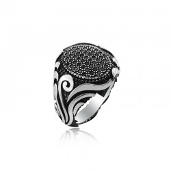 ANELLO UOMO IN ARGENTO STILE FASHION. COD. TA1213ANAR0000