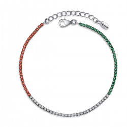 Bracciale in argento 925, e zirconi. COD. TA1465BRARROZZ