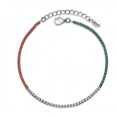 Bracciale in argento 925, e zirconi. COD. TA1465BRARROZZ