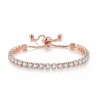BRACCIALE TENNIS IN ACCIACIO E ZIRCONI