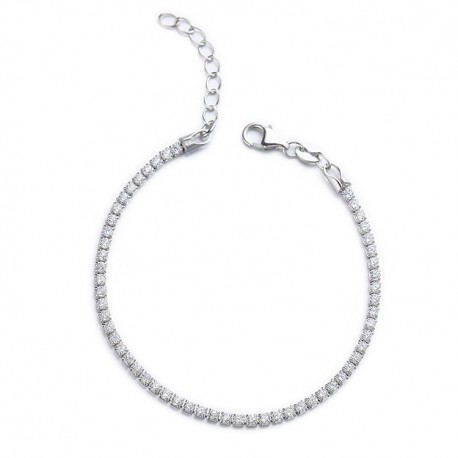 BRACCIALE TENNIS ARGENTO 2MM