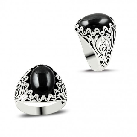 ANELLO UOMO IN ARGENTO STILE FASHION. COD. TA0863ANAR0000